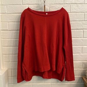 Anthropologie Burnt Orange Shirt